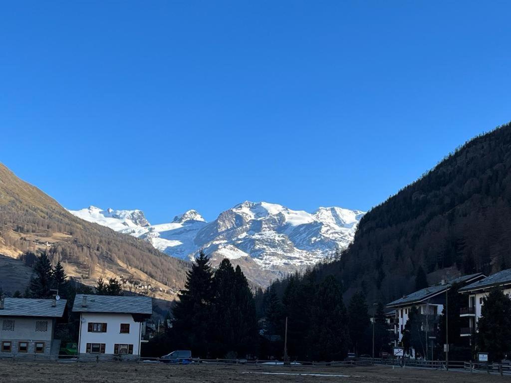 The Snow - Appartamento Panoramico Con Balcone Champoluc Bagian luar foto